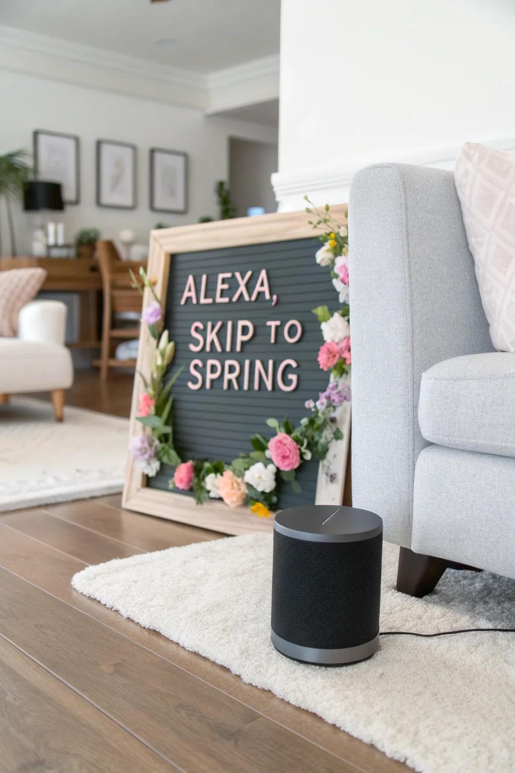 Say goodbye to winter blues with a tech-inspired spring quote.
