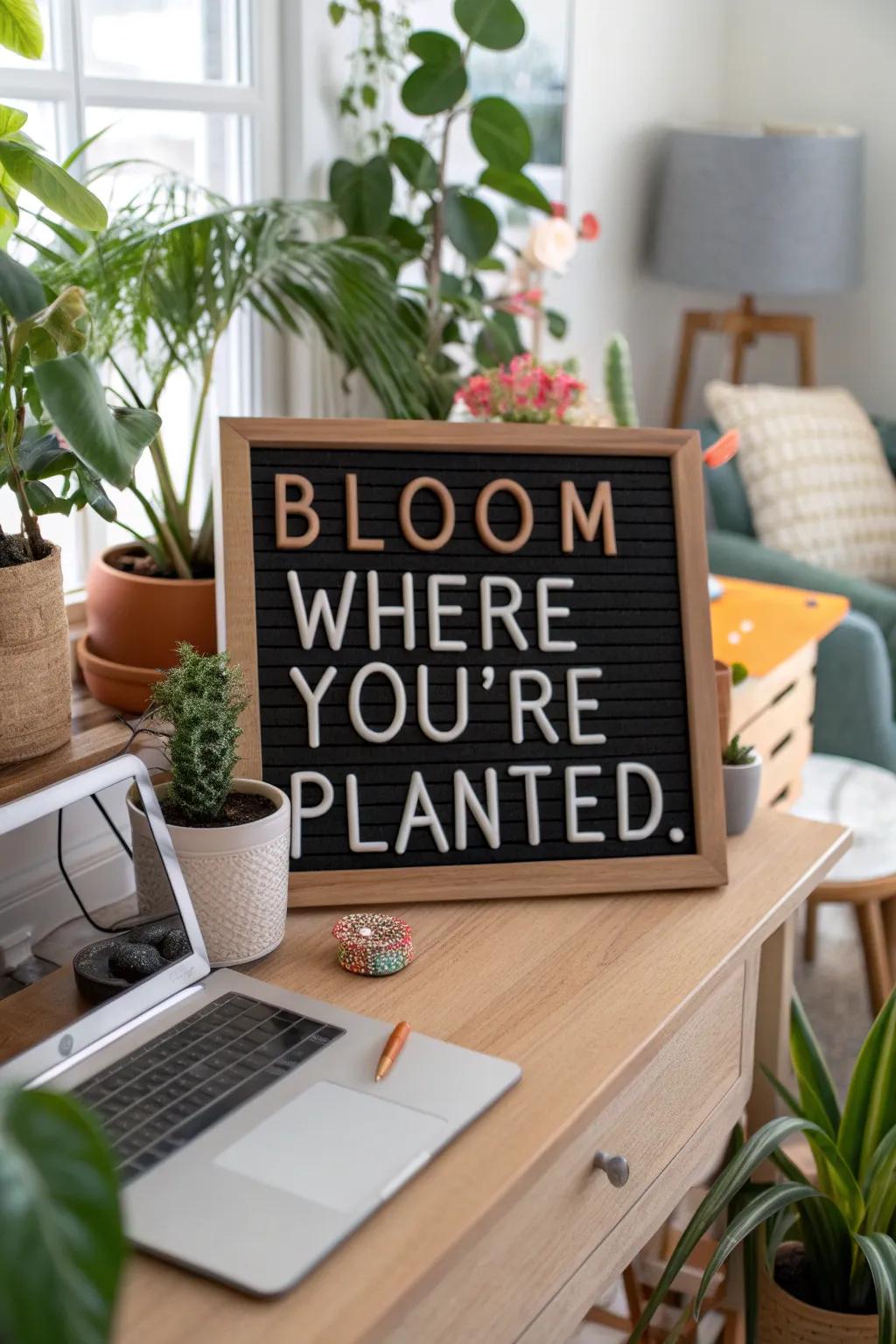 Inspire growth and resilience with a classic spring quote.