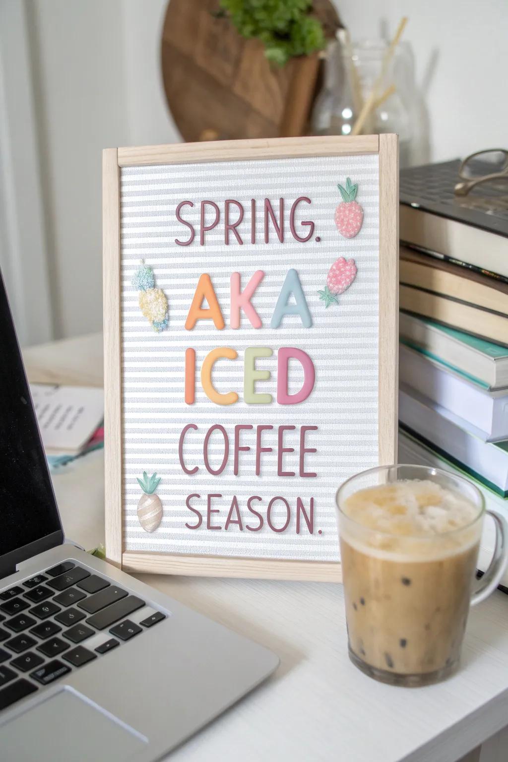 Celebrate the return of refreshing iced coffee.