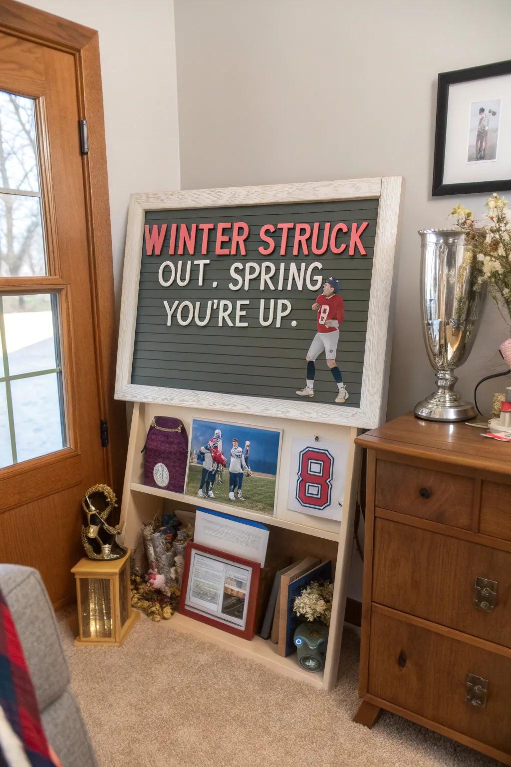 Celebrate spring's arrival with a sporty twist.