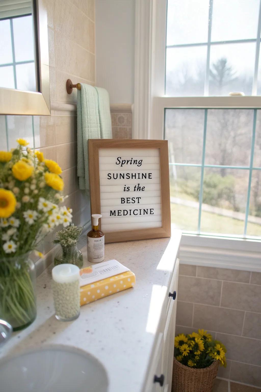 Brighten your day with a sunny spring affirmation.