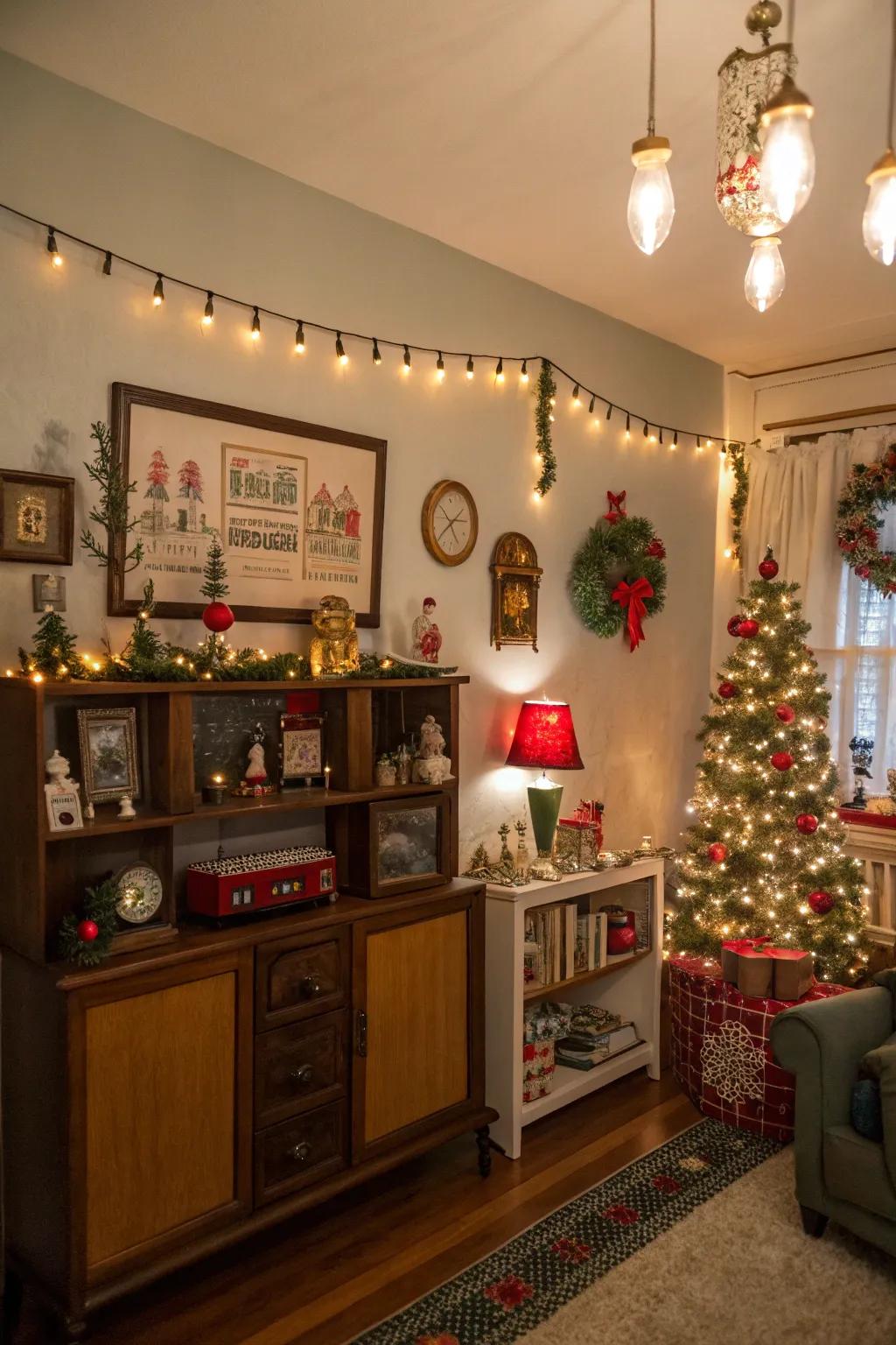 Step back in time with a vintage holiday party.