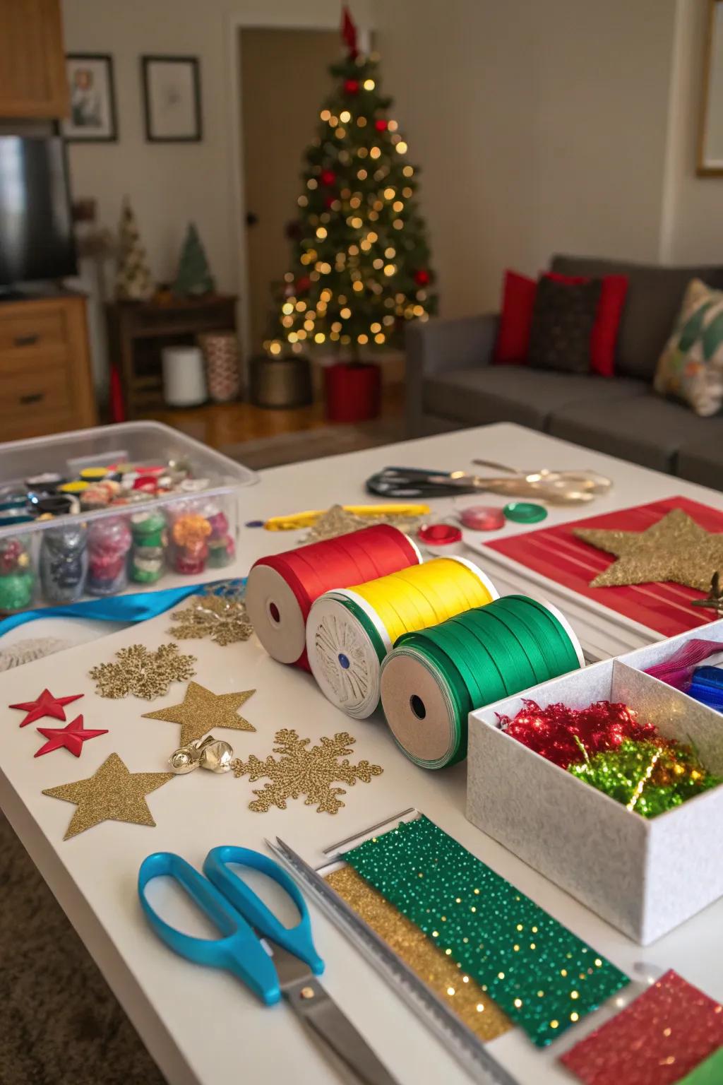 Unleash creativity at a holiday crafting night.