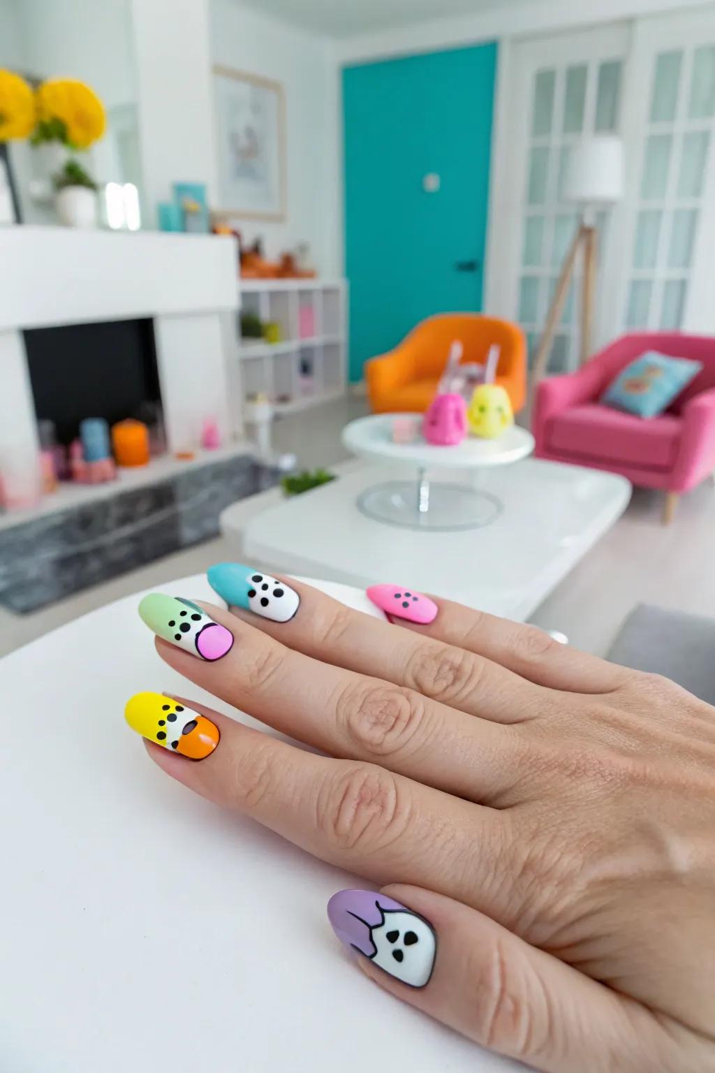 Playful pastel specters for a colorful twist