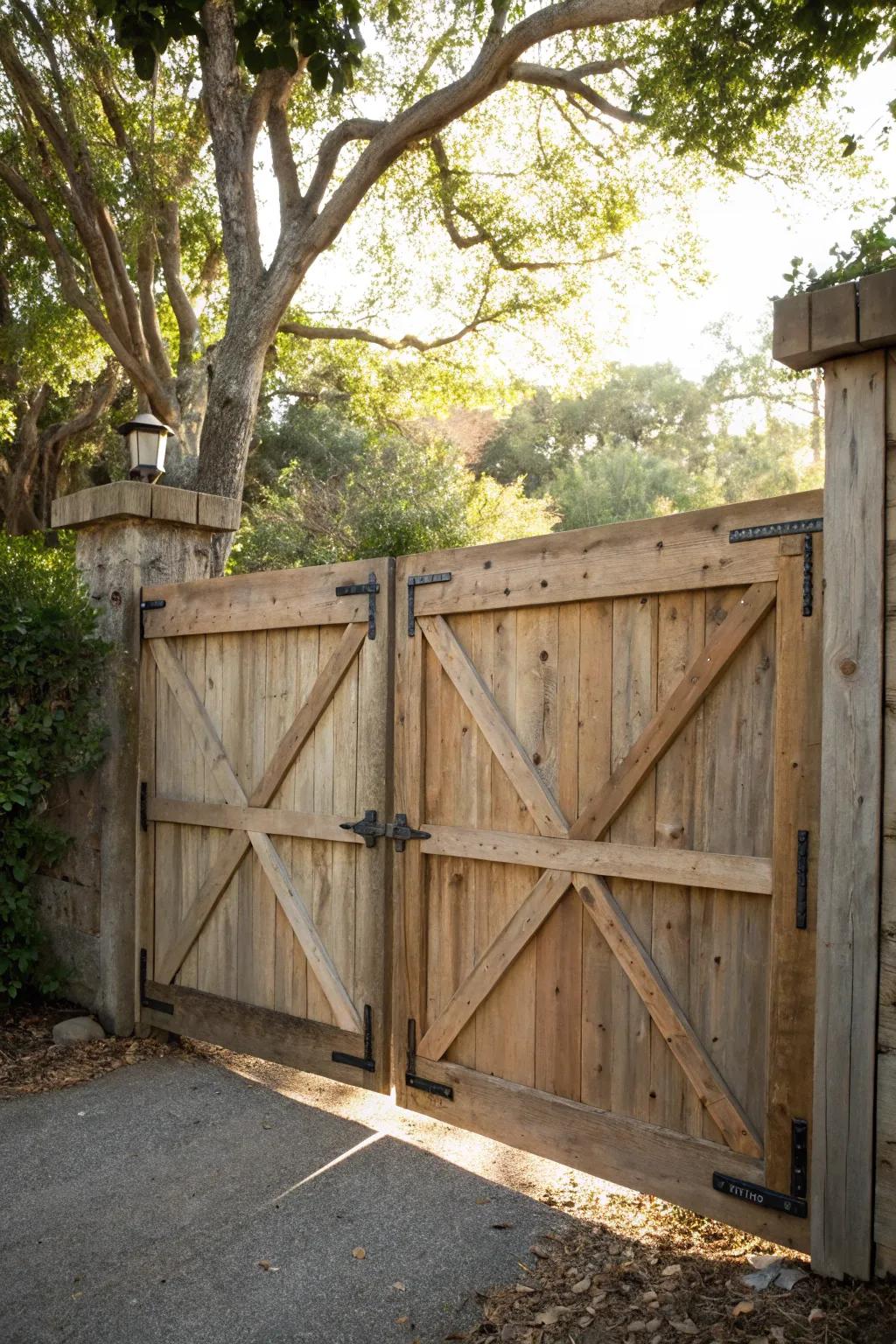 Natural wood stain highlighting the grain and texture.