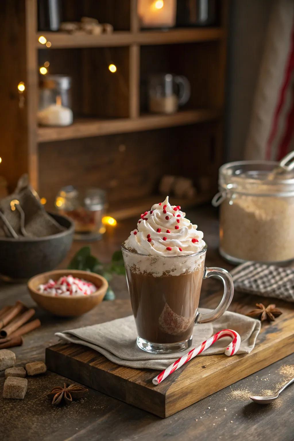 Refreshing Mint Chocolate Cocoa: a cool winter treat