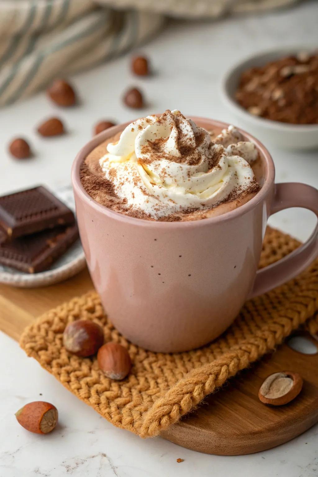 Cozy Hazelnut Hot Chocolate: warmth in every sip