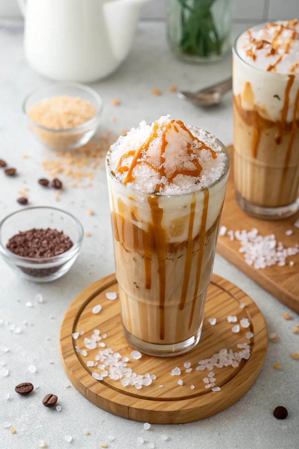 Caramel Sea Salt Macchiato: a sweet and savory delight