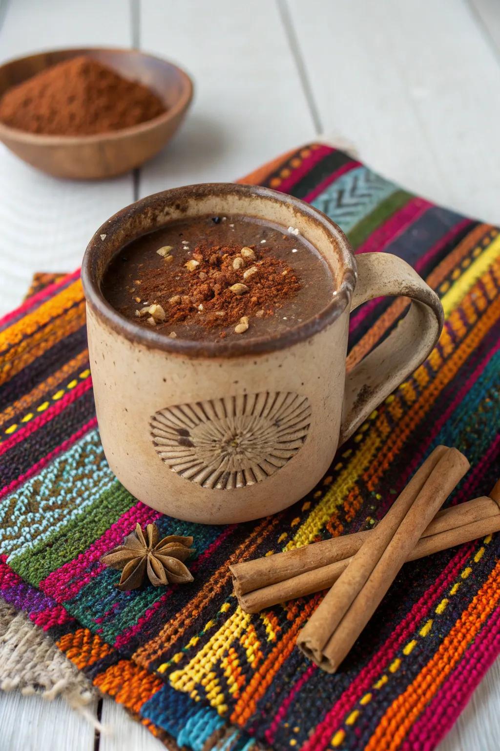 Spiced Chili Hot Cocoa: bold and fiery