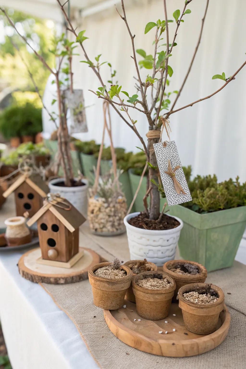 Show appreciation with nature-inspired party favors.