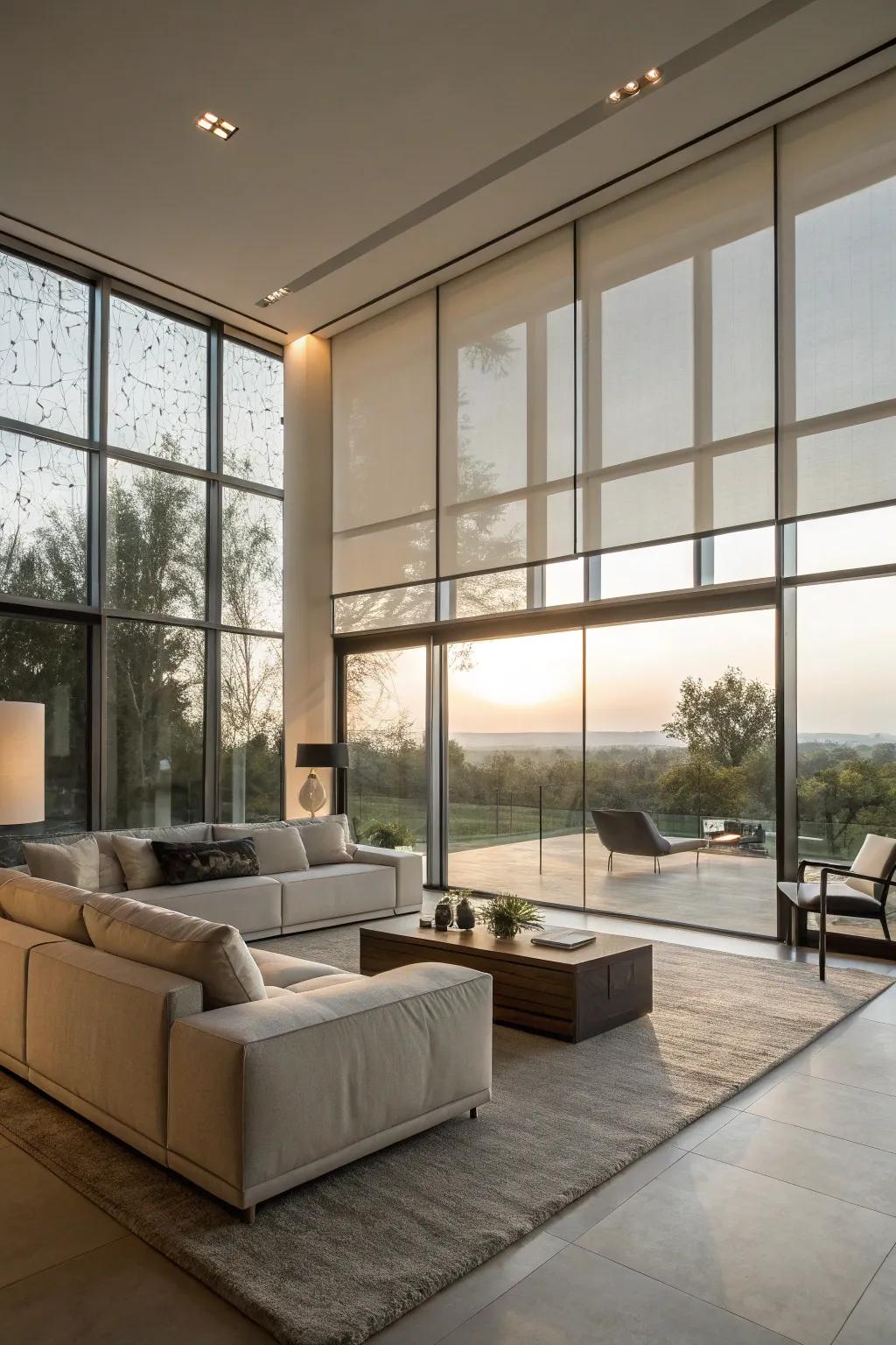 Tinted windows offer a sleek, long-lasting solution for light and glare reduction.