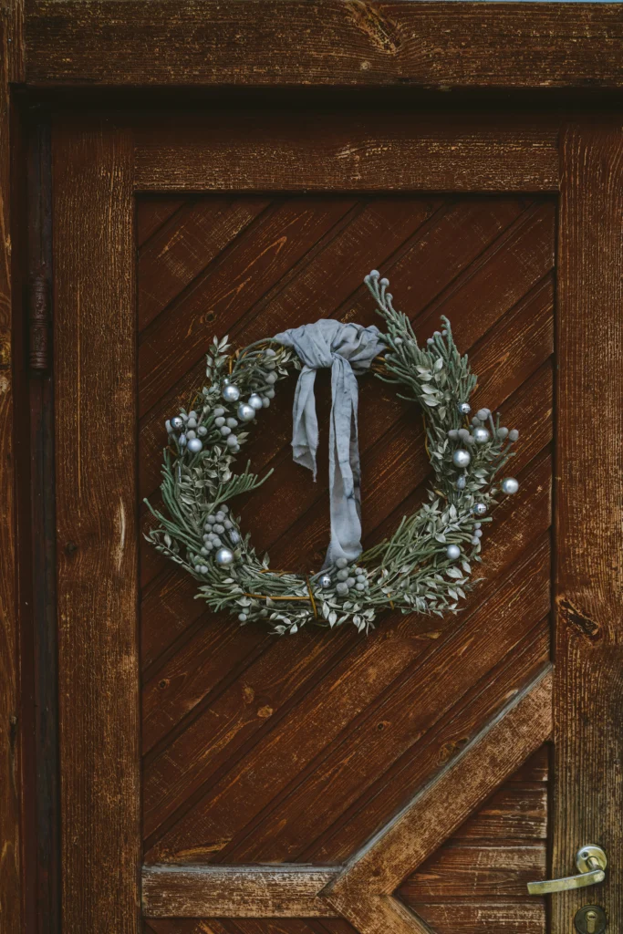 Rustic Christmas Door Wreath