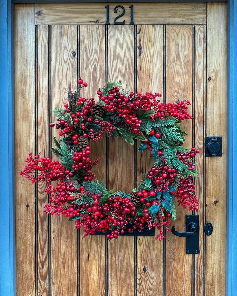 Make It Merry Cozy Christmas Door Decor Ideas