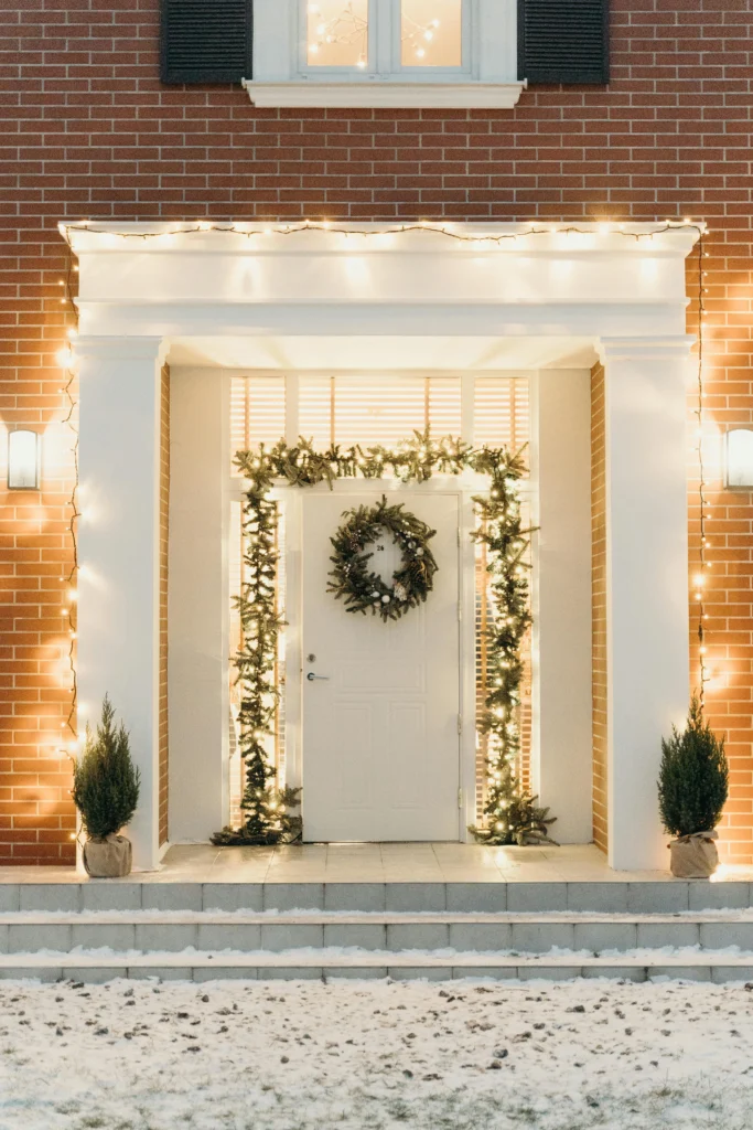 Make It Merry Cozy Christmas Door Decor Ideas