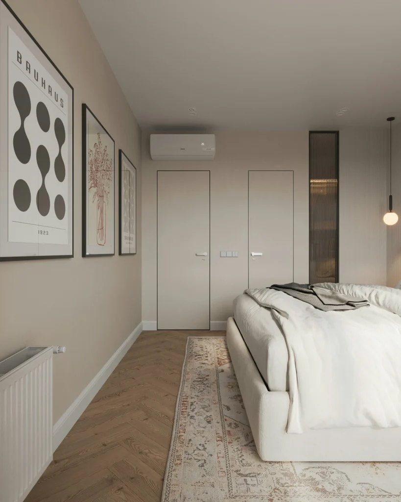 Modern Bedroom with Gallery Wall