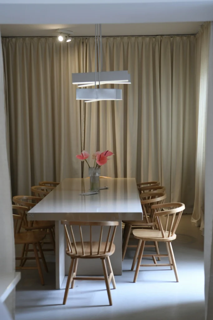 Soft Minimalist Dining Room