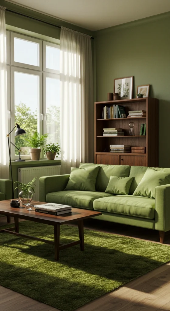 Green toned small room