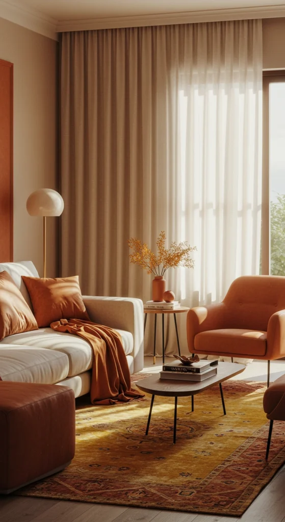 Warm toned small room