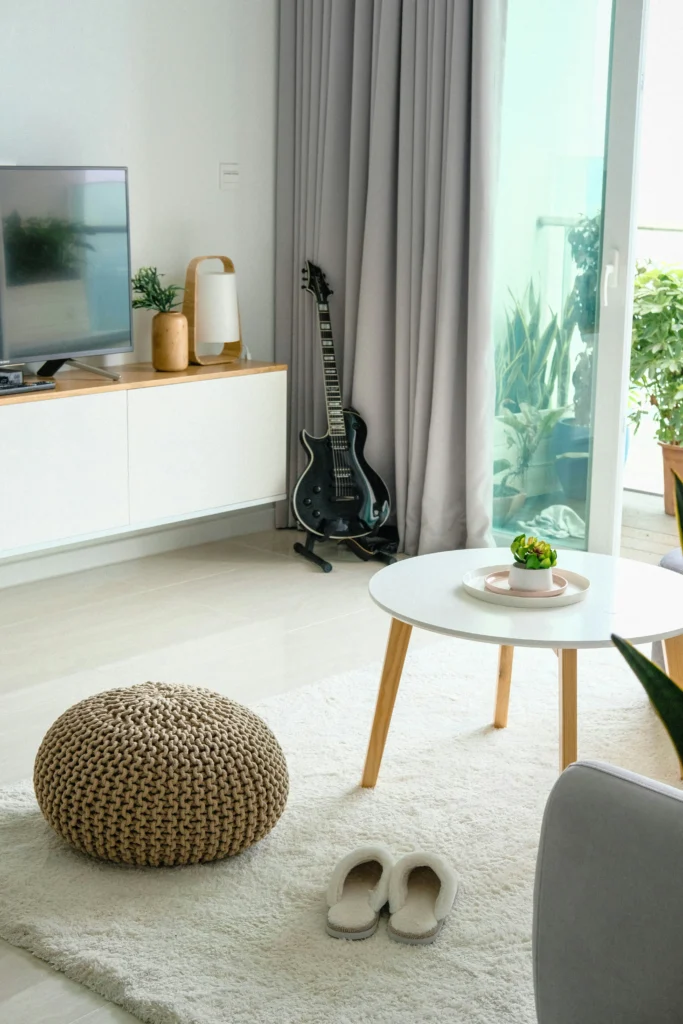 Modern technology in living room