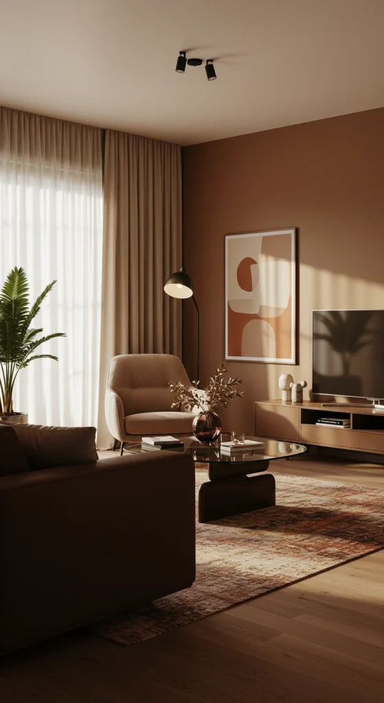 Plush sofa and armchairs