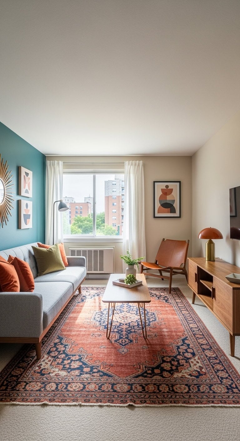 Mid-century modern living room