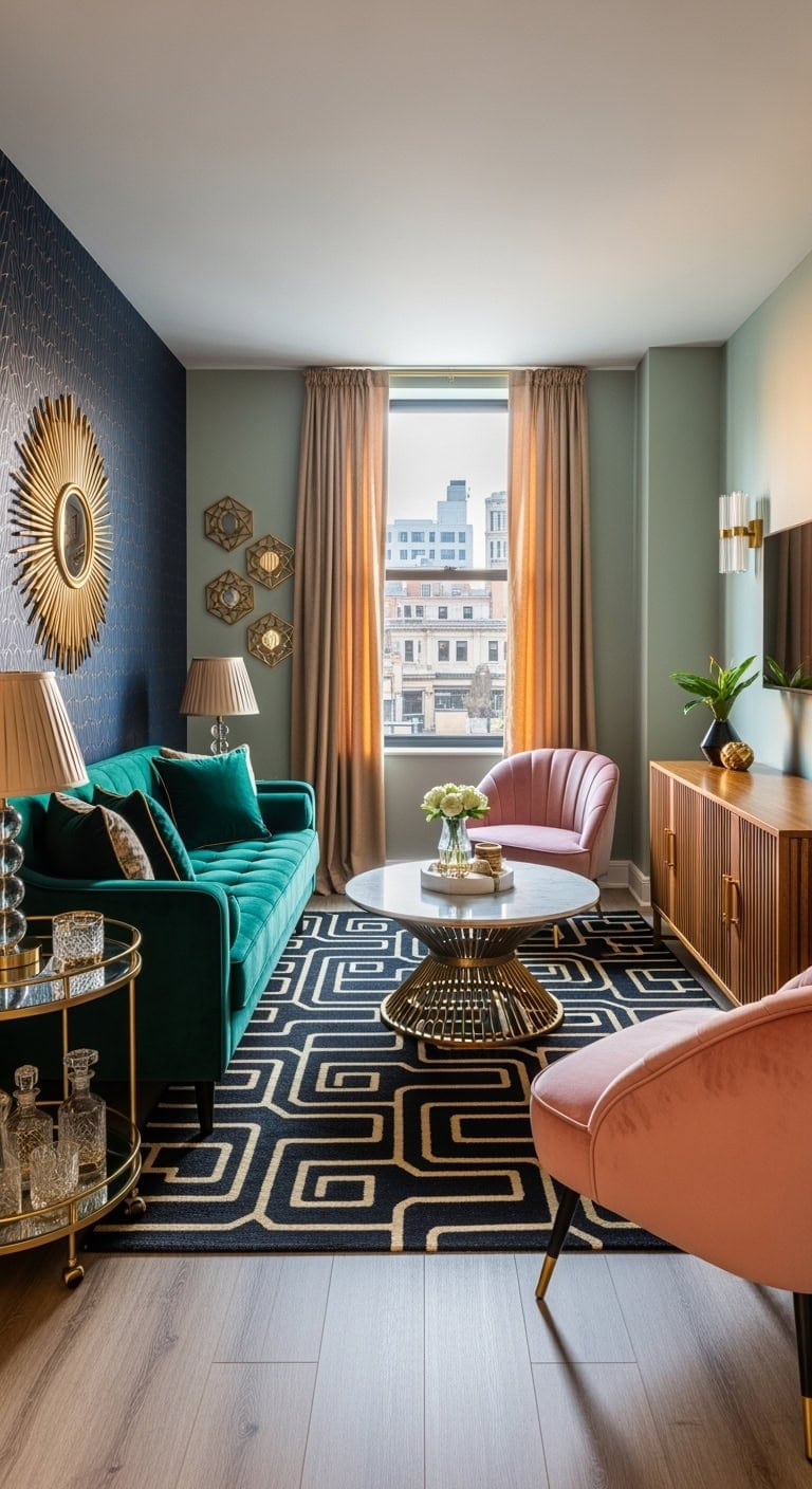 Art Deco style living room