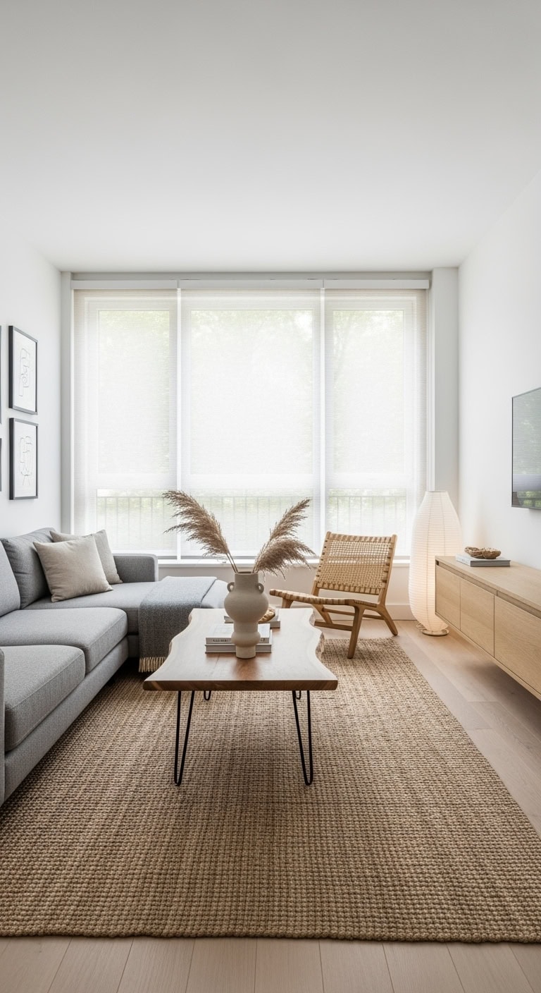 Japandi style living room