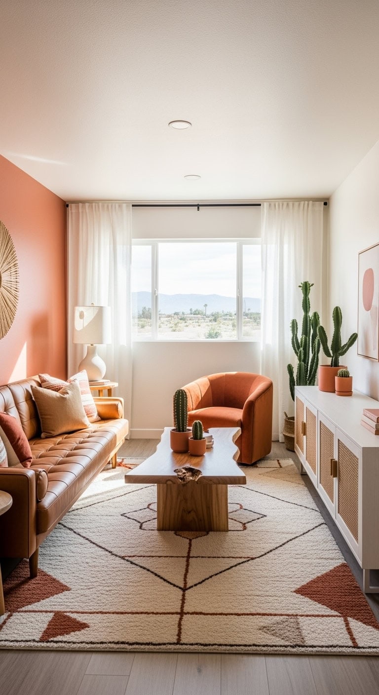 Desert modern living room