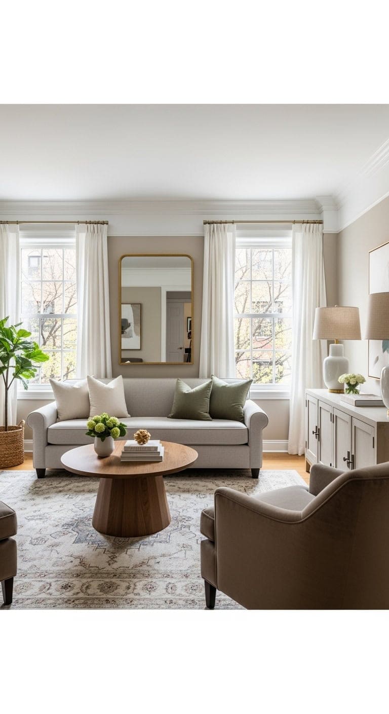 Transitional classic living room