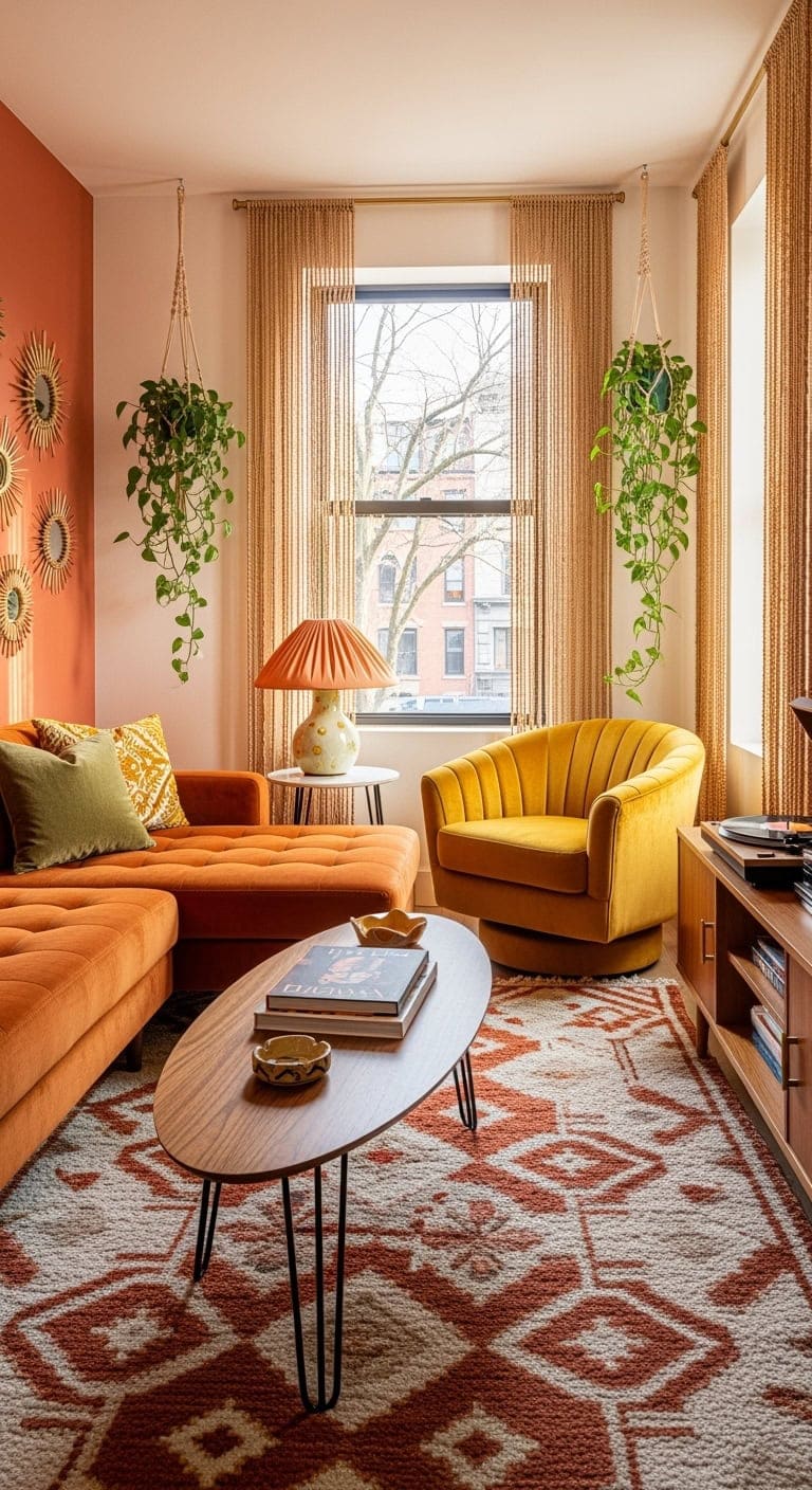 Retro inspired living room