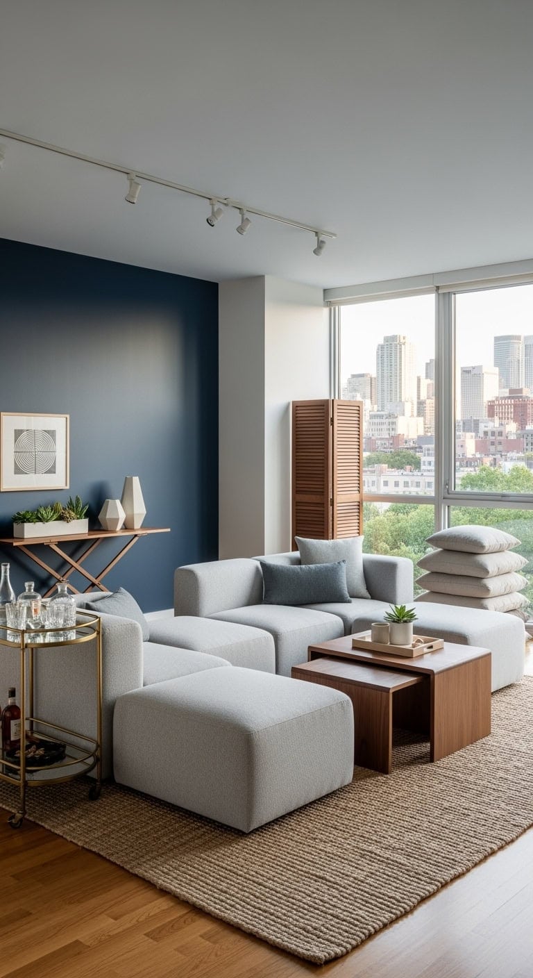 modular furniture in living room