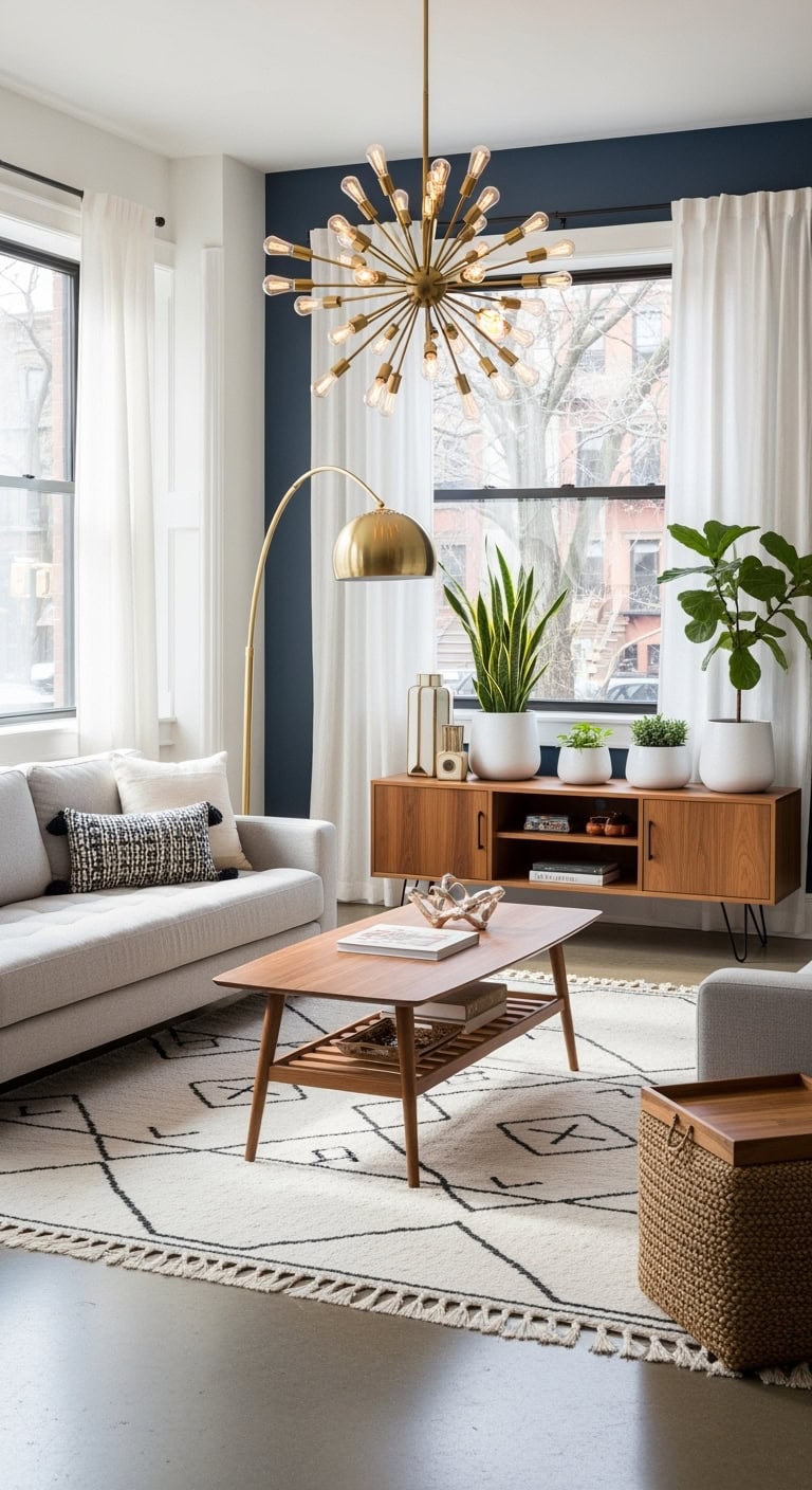 statement lighting makes rooms