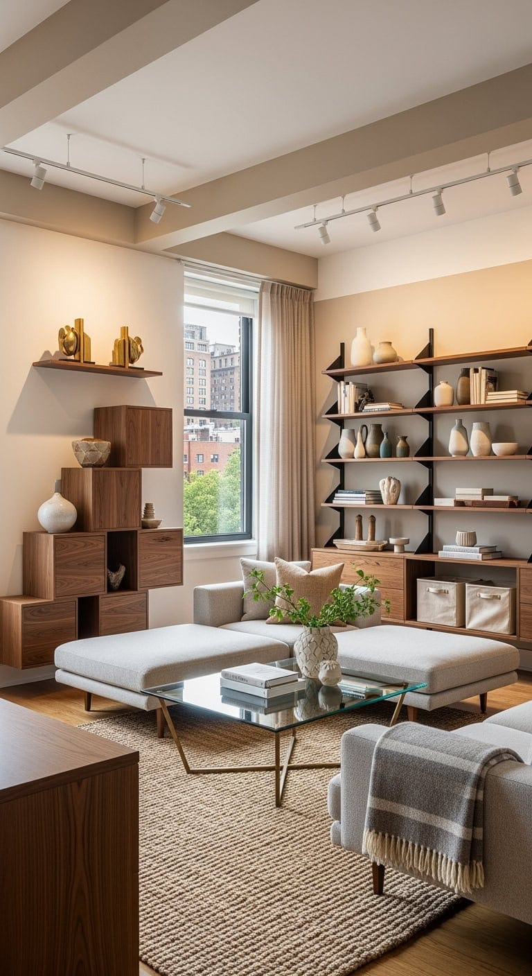 modular adaptable neutral livingroom