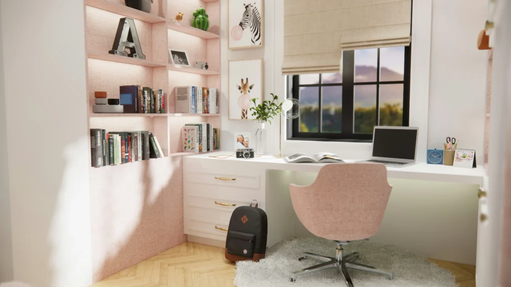 Multi-functional minimalist office furniture