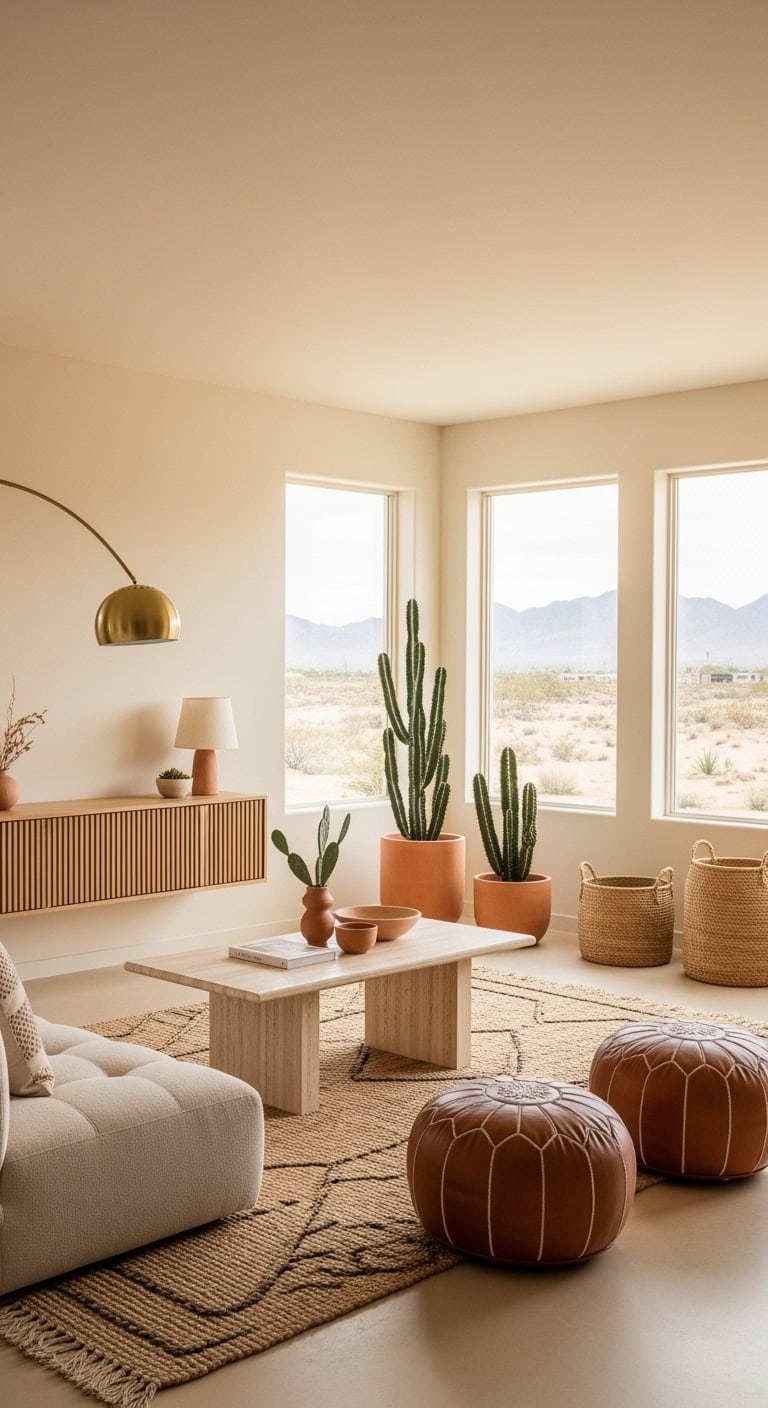 Sand toned desert modern lounge