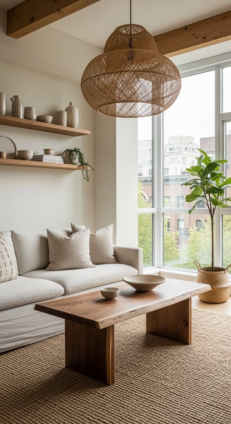 Undyed linens raw wood