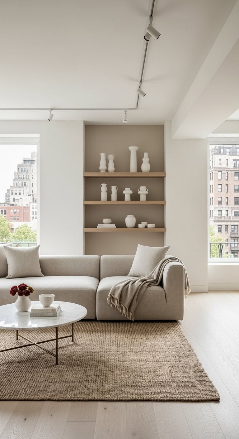 Quiet luxe neutral livingroom