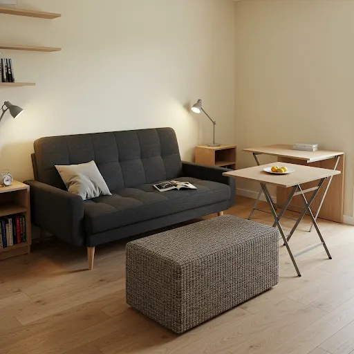 Multifunctional furniture for small spaces