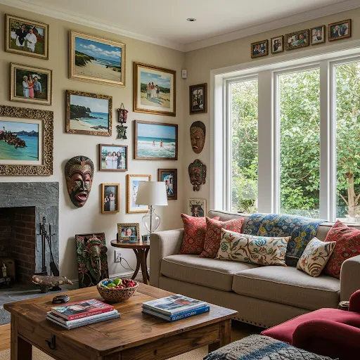 Personal touches in small living rooms