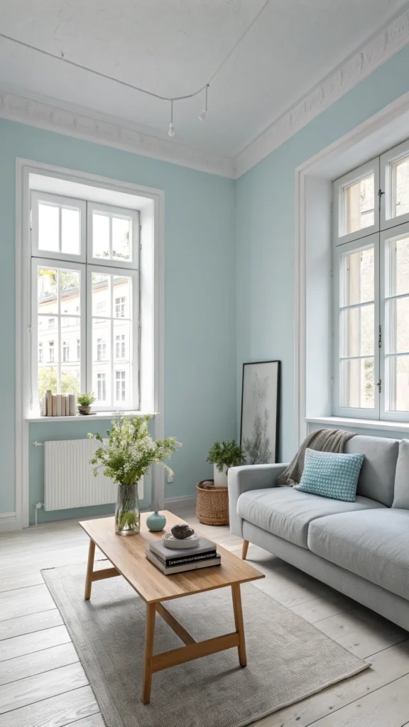 Misty Blue Living Room