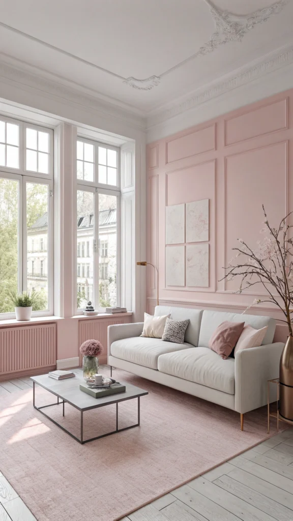 Dusty Rose Living Room