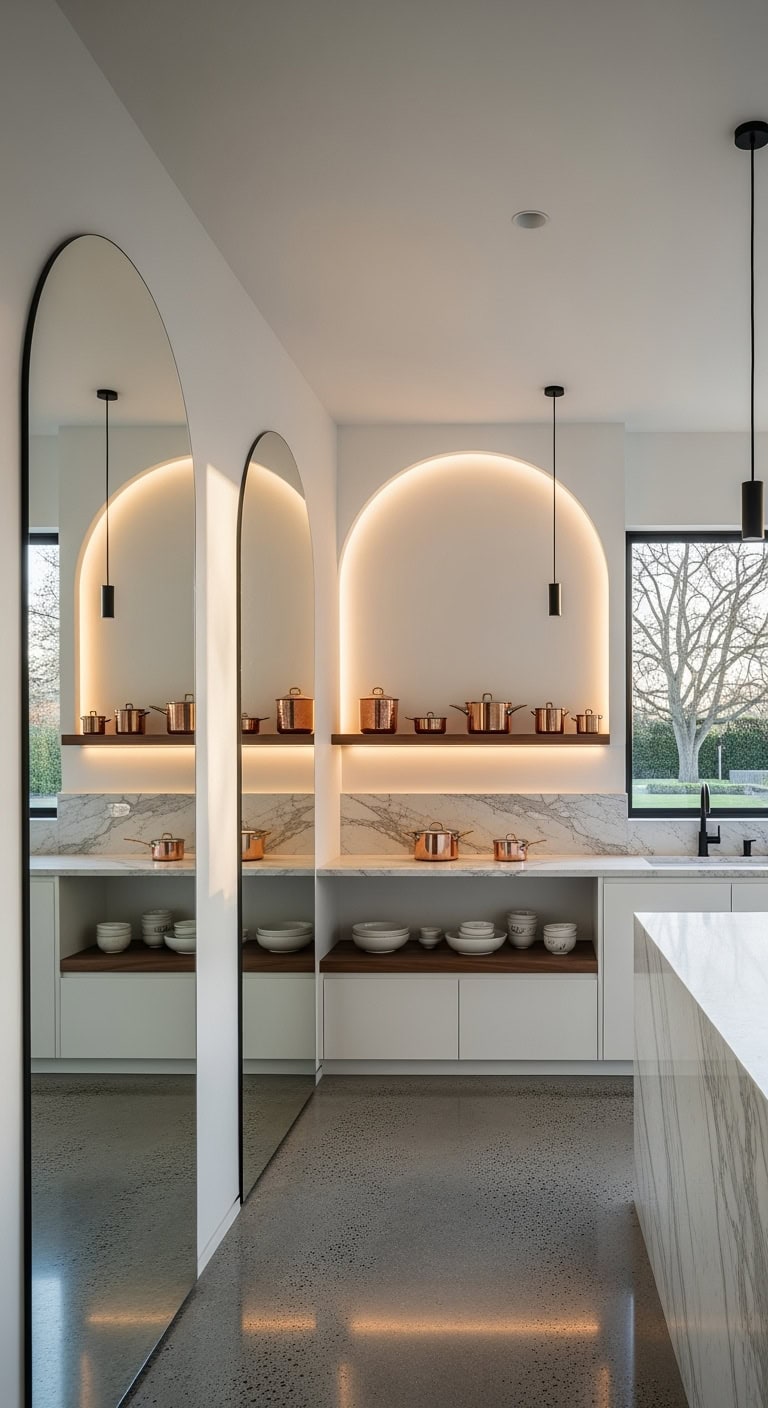 Mirrored arch reflection design