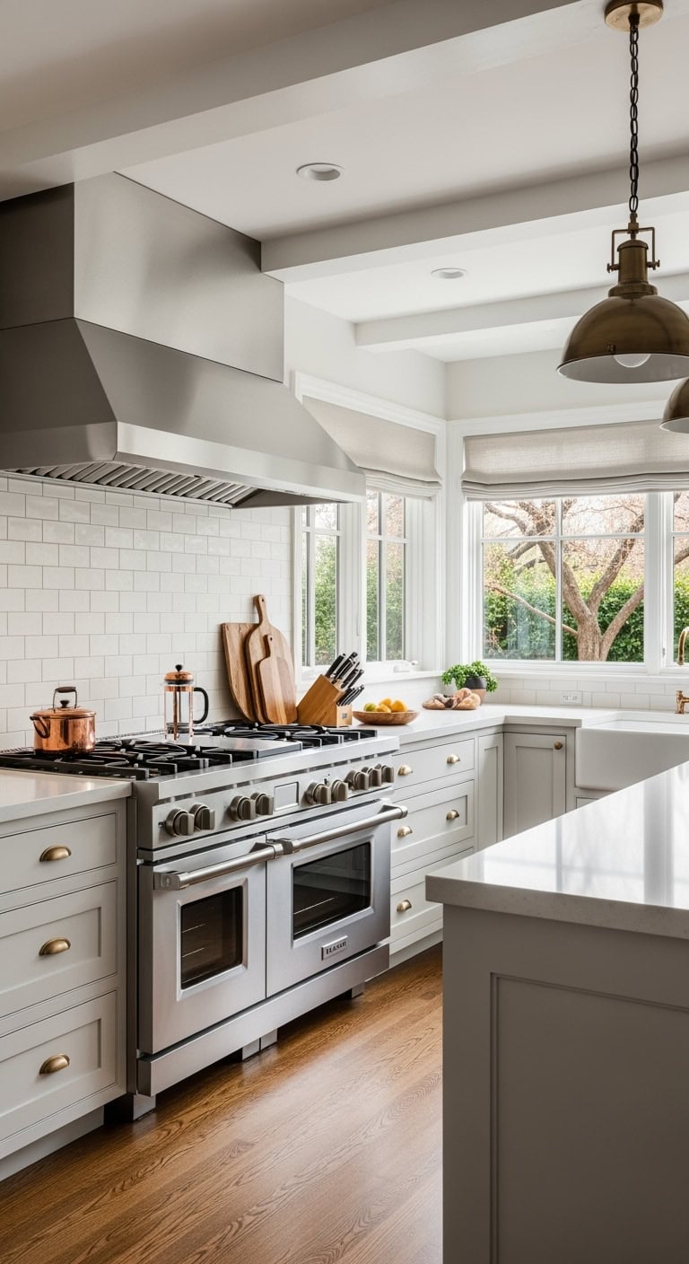 48-inch stainless steel professional range