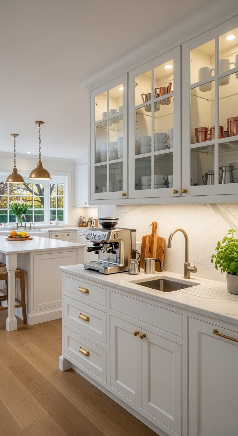 Integrated built-in coffee station