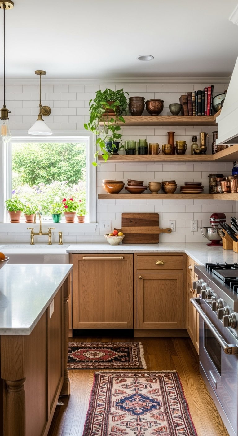 curated vintage kitchen collections displayed