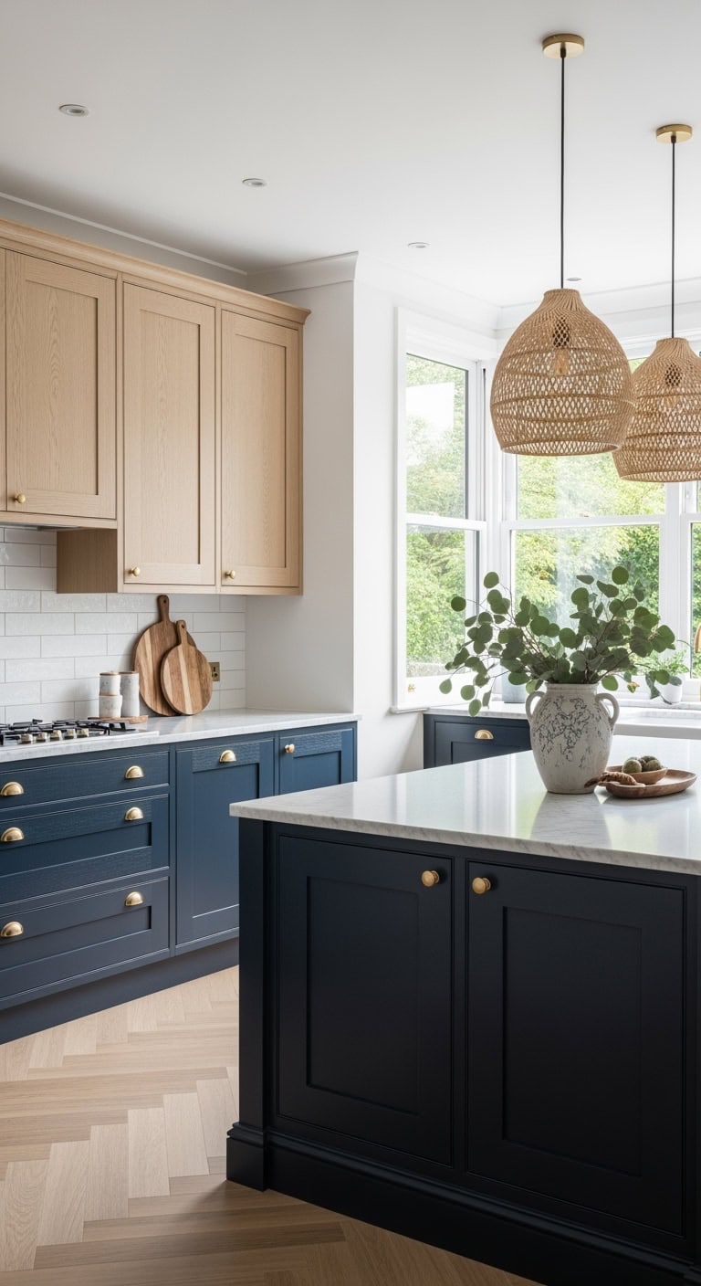 contrast and harmony in cabinetry