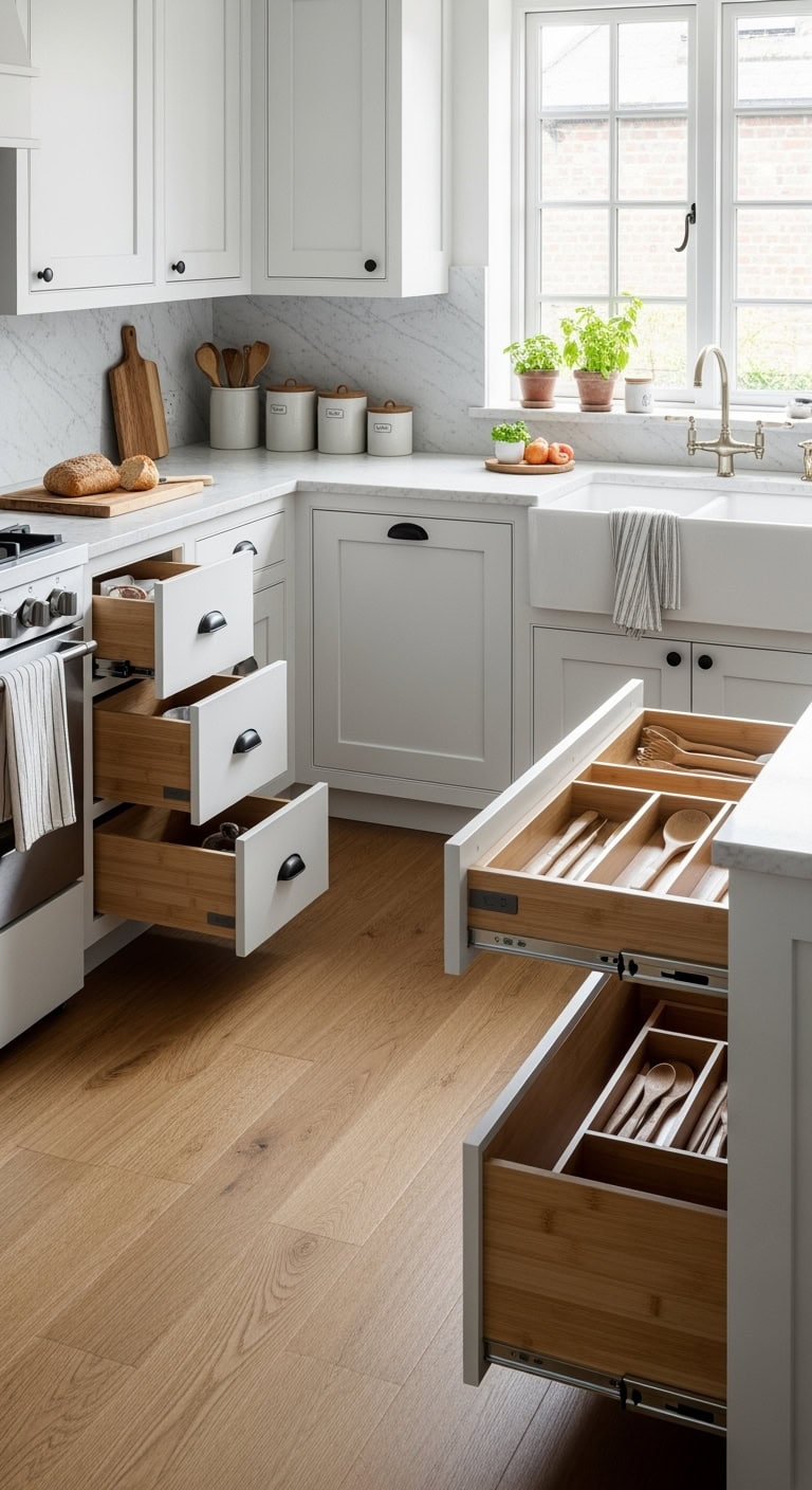 soft-close kitchen drawers