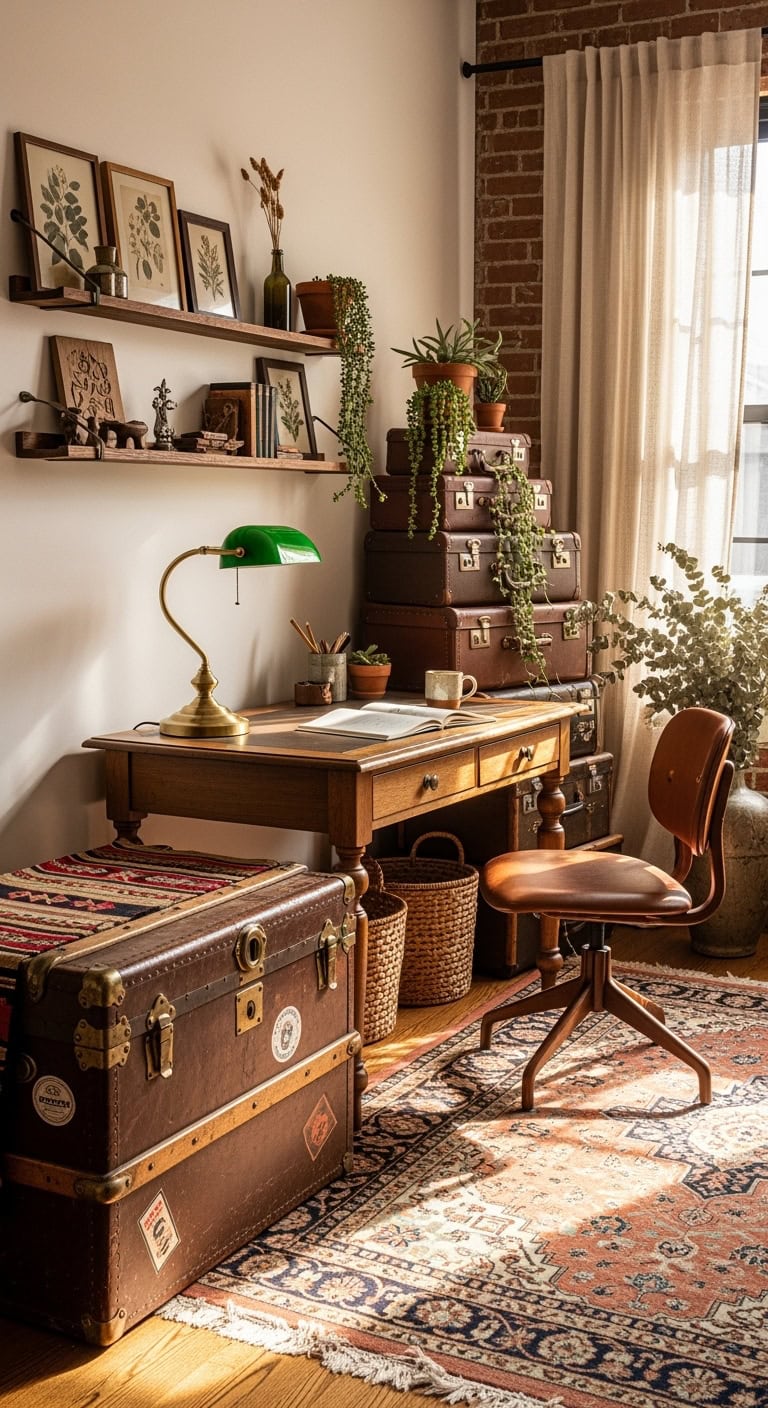 antique trunk used for storage