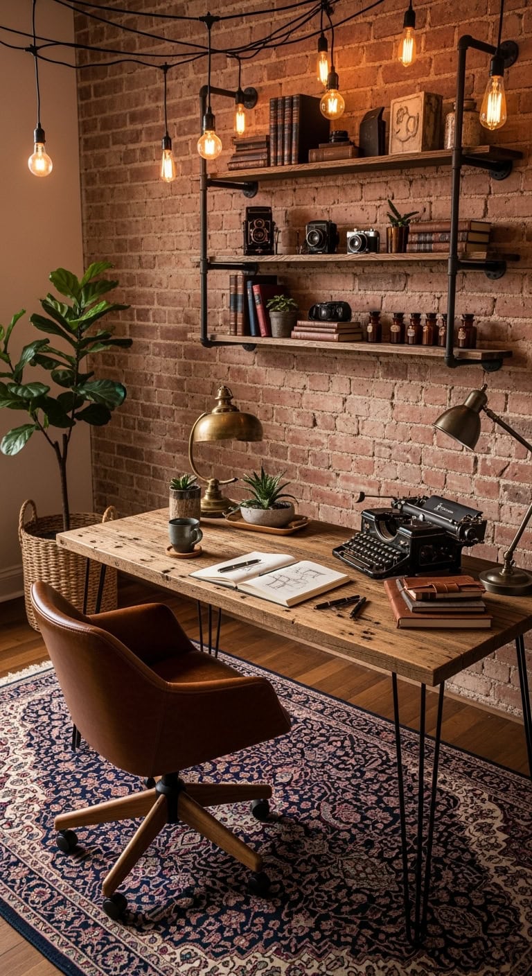 warm Edison bulb lighting