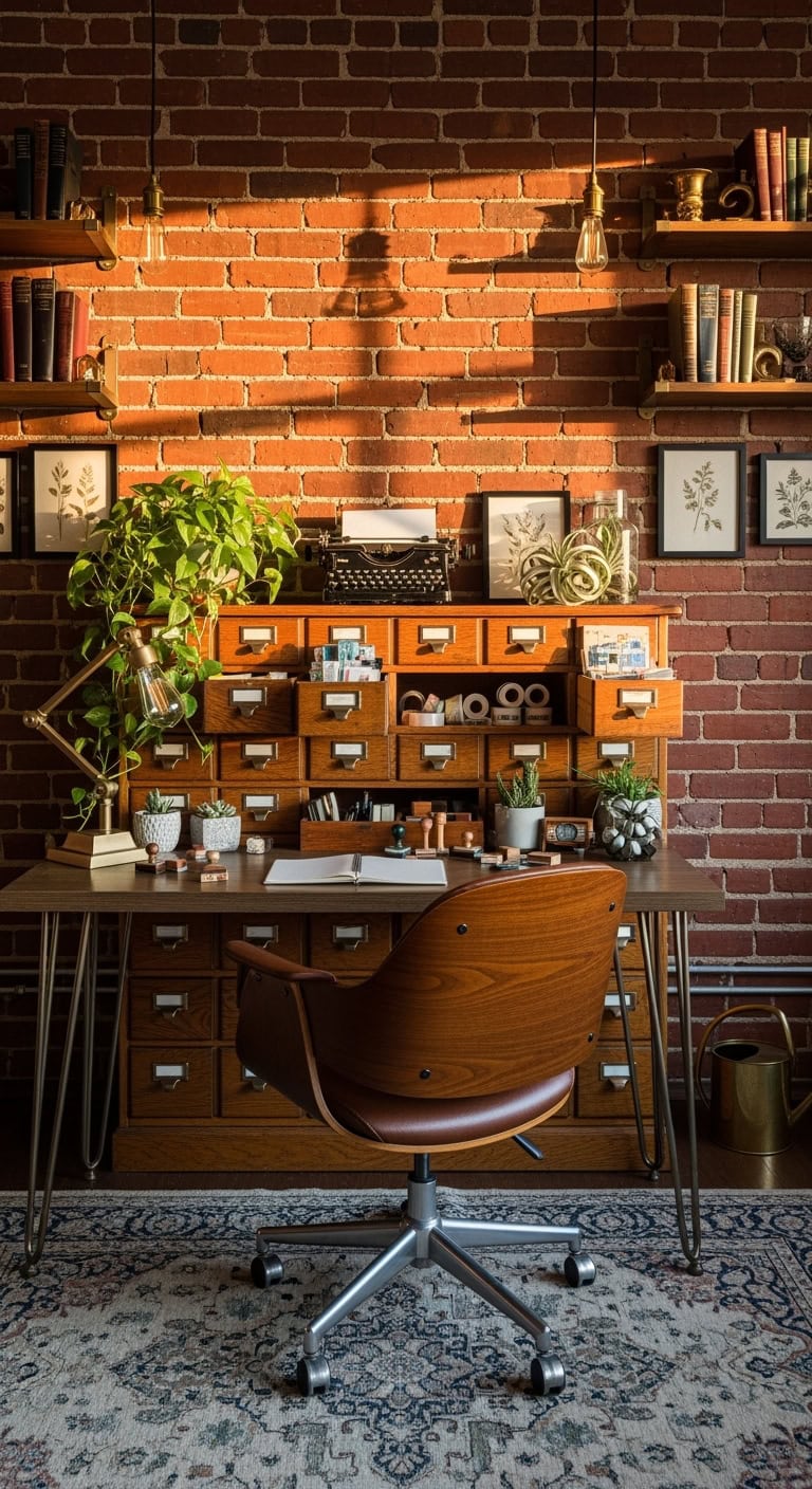vintage library card catalog